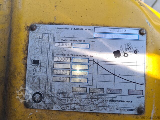 Diesel-Gabelstapler TCM FD30 T3