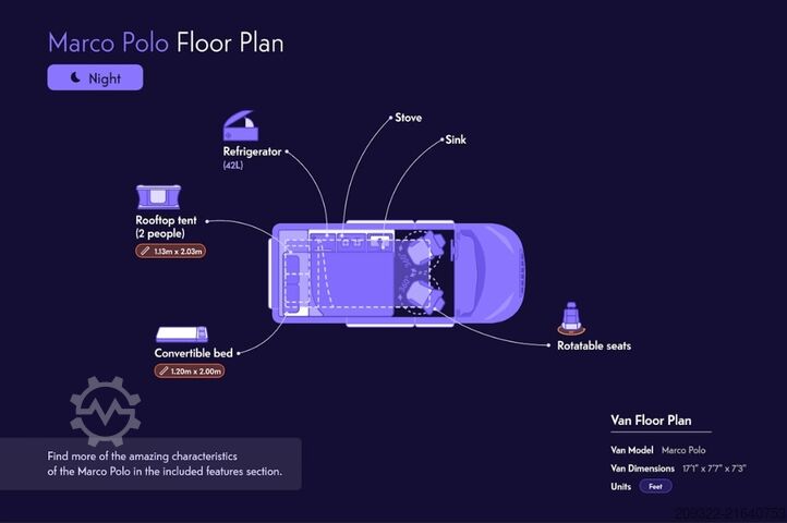 Wohnwagen/Wohnmobil Mercedes Marco Polo 250d|2022| EURO 6 | Automatico | Venditore professi