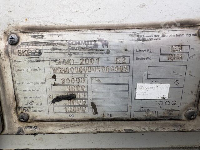 Koffer Schmitz SKO 24 3-Axle Box / SAF Axles / Discbrakes / Li...