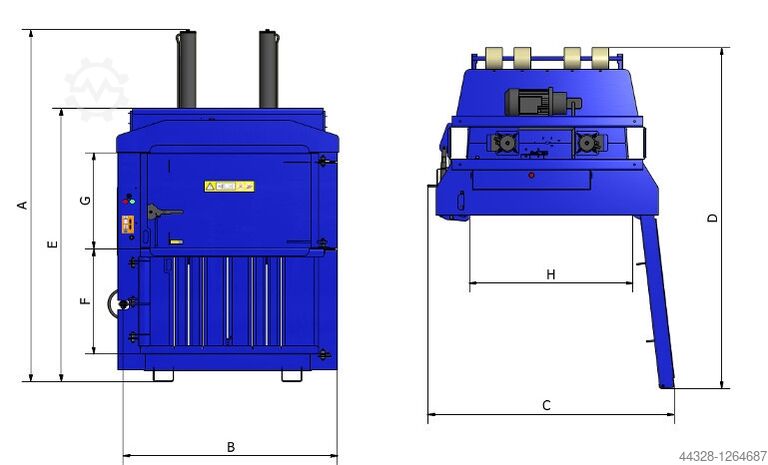 Ballenpresse BTS-MF650 Ballenpresse Waste Baler