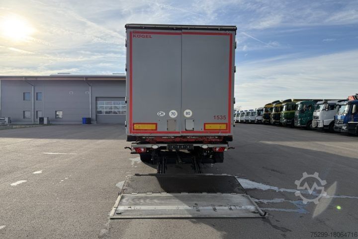 Auflieger mit Pritsche & Plane  S 24 Plane Hebebühne / Swiss-Vehicle