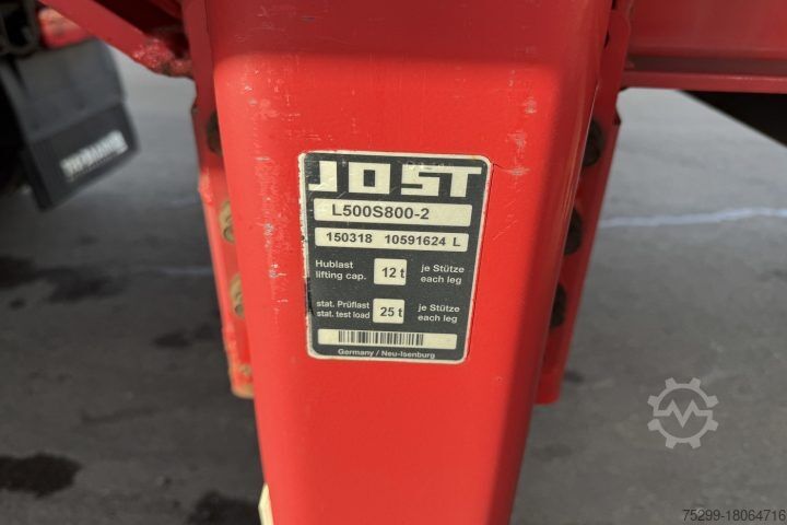 Auflieger mit Pritsche & Plane S 24 Plane Hebebühne / Swiss-Vehicle