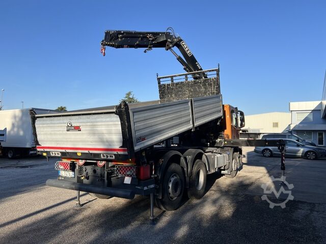 Dreiseitenkipper mit Kran Iveco X-WAY 480