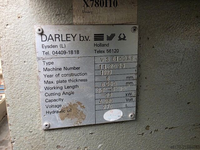 Hydraulische Tafelschere DARLEY VS 6008