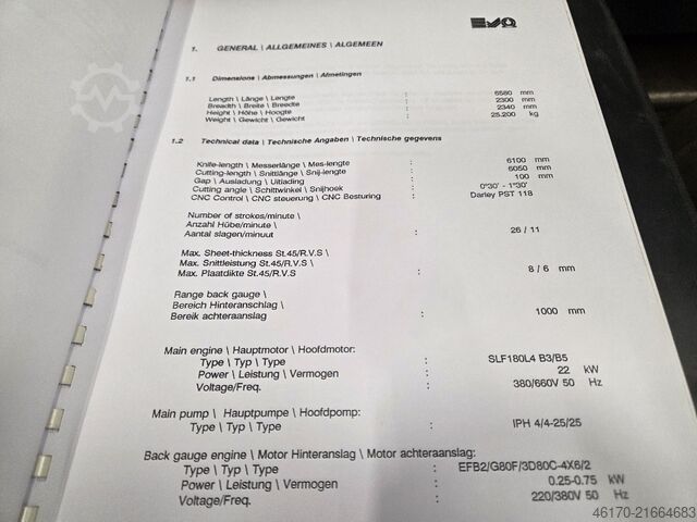 Hydraulische Tafelschere DARLEY VS 6008