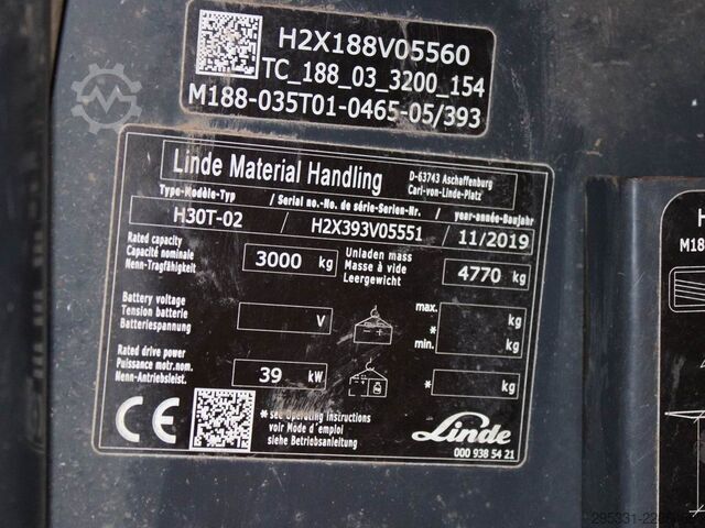 LPG Forklifts Linde H 30 T-02  393