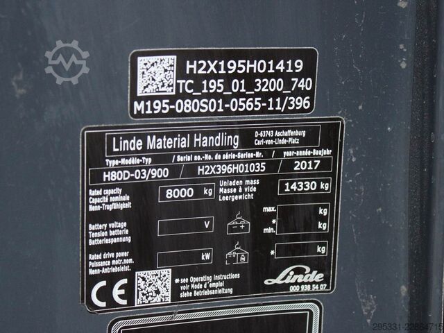 Diesel Forklift Linde H 80 D