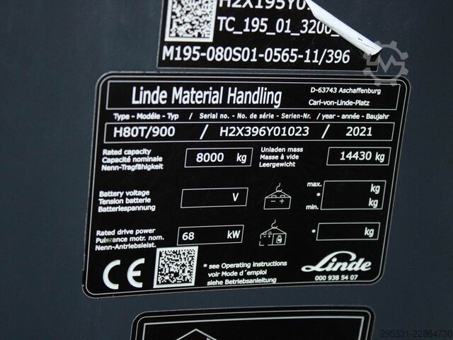 LPG Forklifts Linde H 80 T