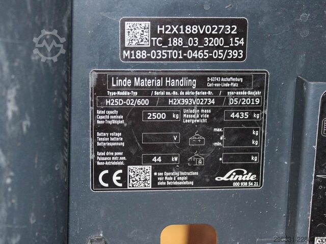 Diesel Forklift Linde H 25 D-02  393