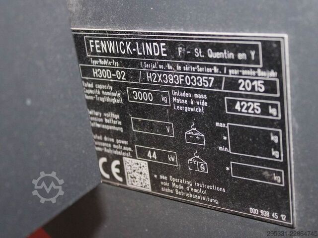 Diesel Forklift Linde H 30 D-02  393