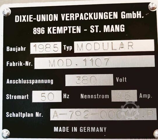 Tiefziehmaschine Dixie-Union MODULAR