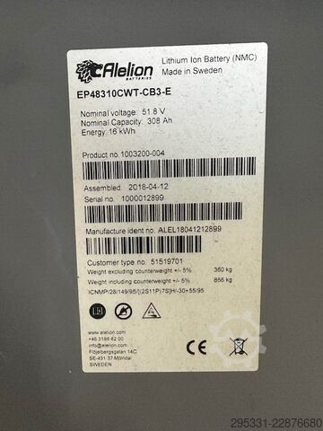 Electric 3-wheel forklift Jungheinrich EFG 218k  GE120-310ZZ Li-Ion