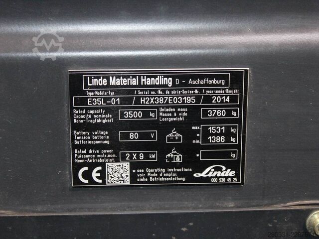 Elektro 4 Rad-Stapler Linde E 35 L-01  387