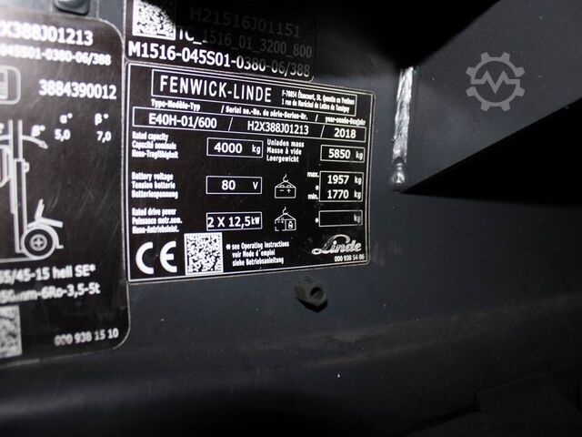 Elektro 4 Rad-Stapler Linde E 40 H
