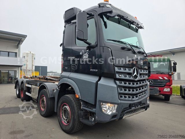 Abrollkipper MERCEDES-BENZ Arocs 3263 / 8X4 / Blatt/ Hiab XR26