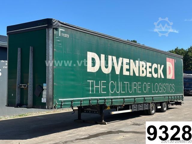 Auflieger mit Pritsche & Plane H&W HWDPSS32 Curtainsider 2-Achser