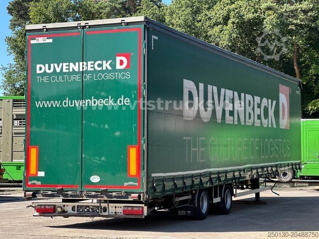 Auflieger mit Pritsche & Plane H&W HWDPSS32 Curtainsider 2-Achser