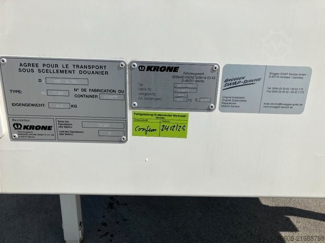 Anhänger-Wechselpritsche KRONE Wechselbrücke Koffer