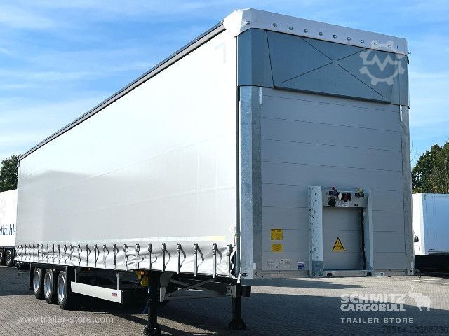 Open semitrailer with tarp Schmitz Cargobull Curtainsider Mega Getränke