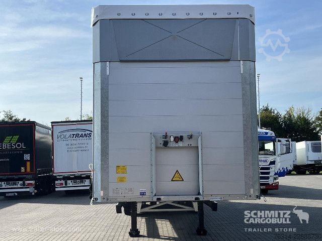 Open semitrailer with tarp Schmitz Cargobull Curtainsider Mega Getränke