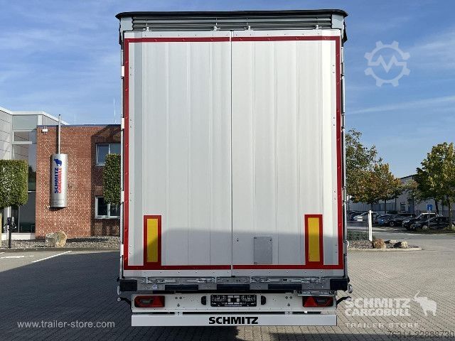 Open semitrailer with tarp Schmitz Cargobull Curtainsider Mega Getränke