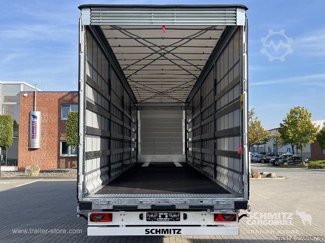 Open semitrailer with tarp Schmitz Cargobull Curtainsider Mega Getränke