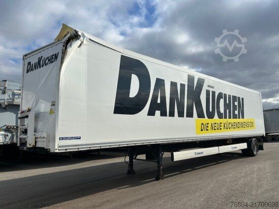 Box semitrailer KRONE SE 1-ACHS DRY LINER KOFFERAUFLIEGER