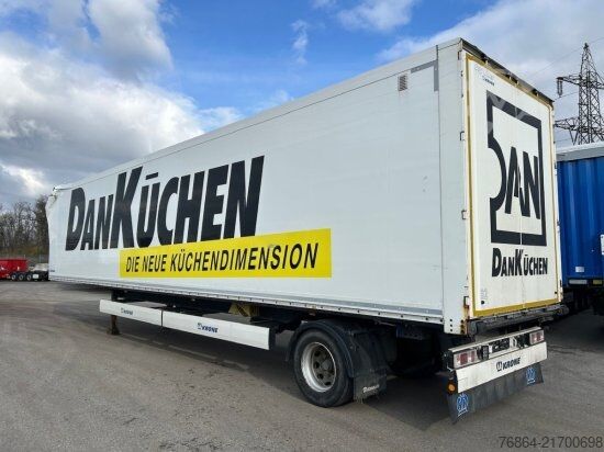 Box semitrailer KRONE SE 1-ACHS DRY LINER KOFFERAUFLIEGER