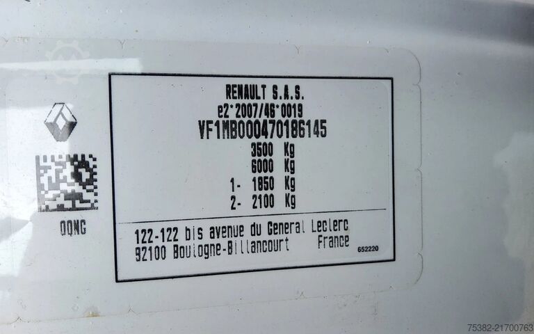 Suitcase Renault Master V-69-LZN - 165.35 - OPBOUW + LAADKLEP 10...