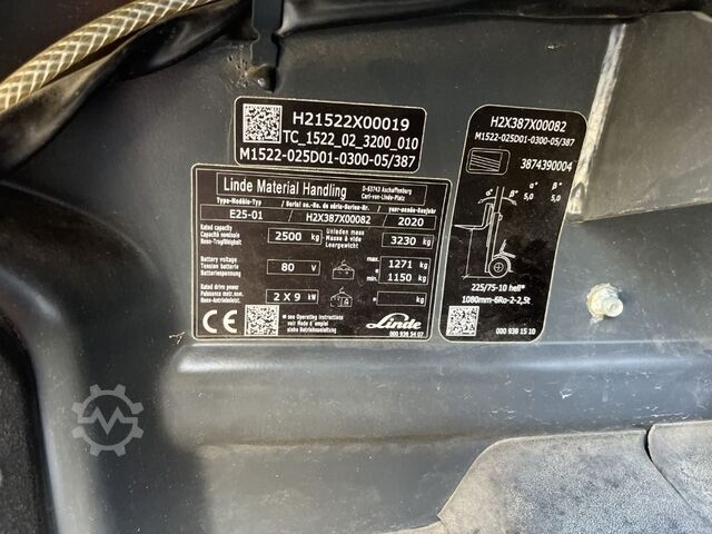 Electric 4-wheel forklift Linde E 25-01