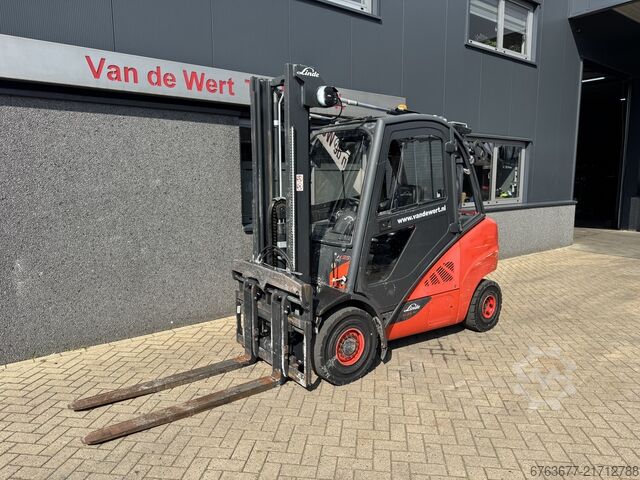 Linde H35D-02 Duplo 370 Freihub / Seitenschieber / Gabelversteller VW Diesel 2018 LINDE H35D-02 Duplo 370 Freelift / Sideshift / Vorkversteller VW Diesel 2018