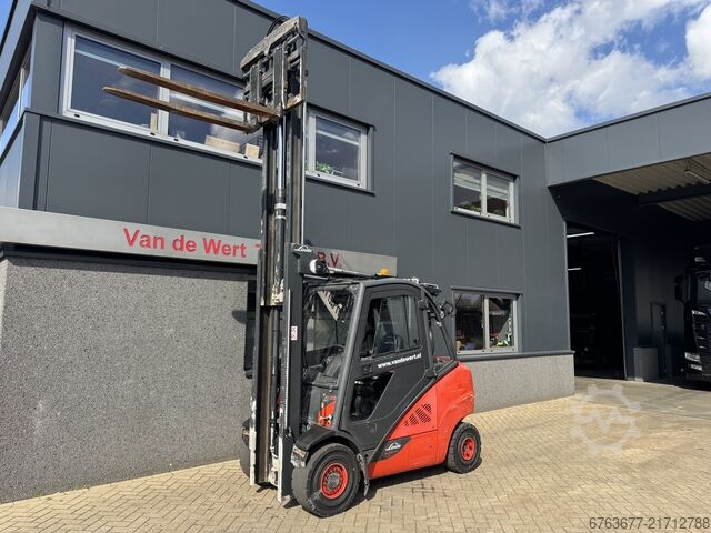 Linde H35D-02 Duplo 370 Freihub / Seitenschieber / Gabelversteller VW Diesel 2018 LINDE H35D-02 Duplo 370 Freelift / Sideshift / Vorkversteller VW Diesel 2018