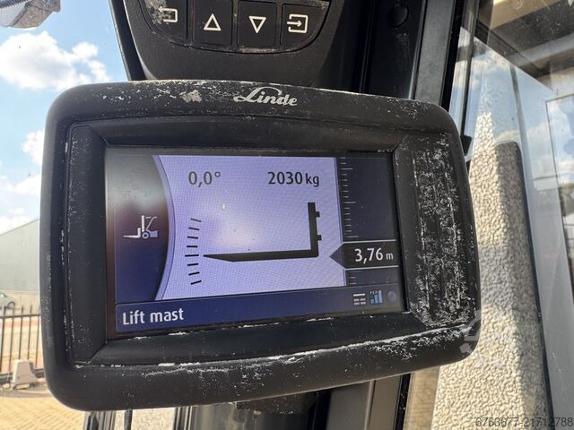Linde H35D-02 Duplo 370 Freihub / Seitenschieber / Gabelversteller VW Diesel 2018 LINDE H35D-02 Duplo 370 Freelift / Sideshift / Vorkversteller VW Diesel 2018