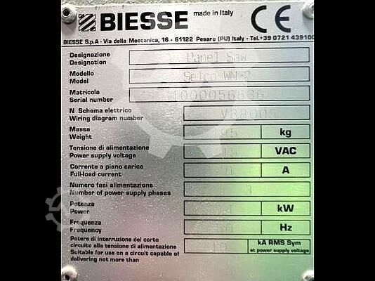 Panel saw Biesse Selco WN2