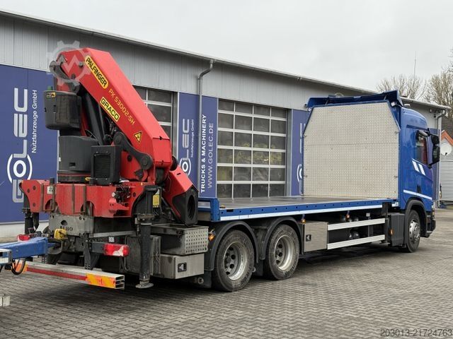 LKW mit Pritsche (offen) SCANIA R500 6x4 Pritsche mit Kran Palfinger PK53002 SH