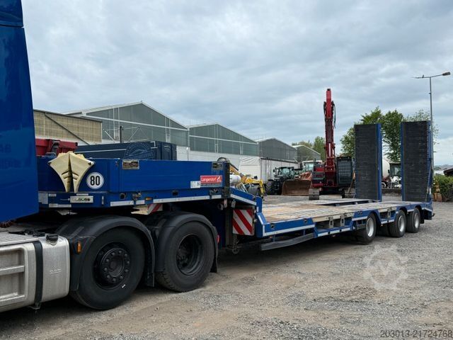 Low loader semitrailer LANGENDORF SATÜ 30-10,0M Tieflader 3 Achse - mit Radmulden