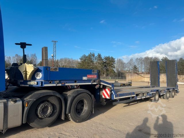 Low loader semitrailer LANGENDORF SATÜ 30-10,0M Tieflader 3 Achse - mit Radmulden