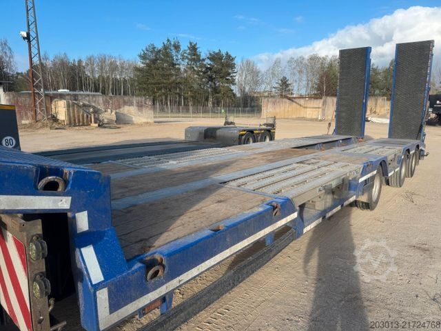 Low loader semitrailer LANGENDORF SATÜ 30-10,0M Tieflader 3 Achse - mit Radmulden
