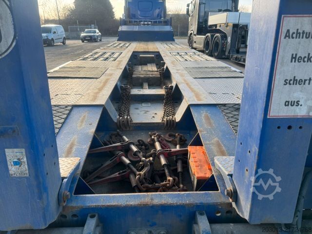 Low loader semitrailer LANGENDORF SATÜ 30-10,0M Tieflader 3 Achse - mit Radmulden