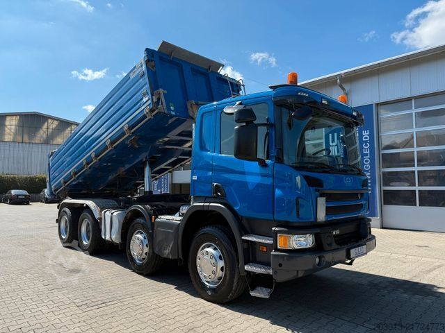 Kipper LKW SCANIA P 410 8x4 Dreiseitenkipper DAUTEL