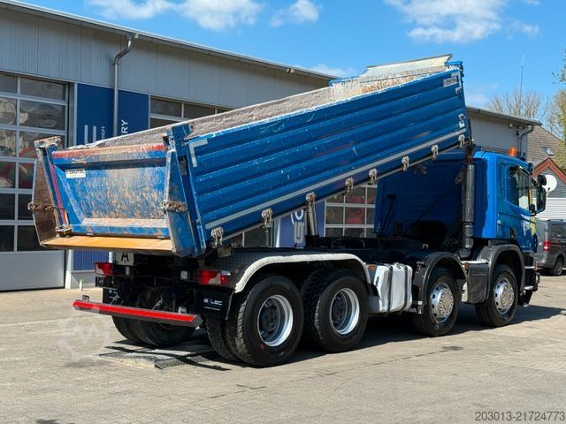 Kipper LKW SCANIA P 410 8x4 Dreiseitenkipper DAUTEL