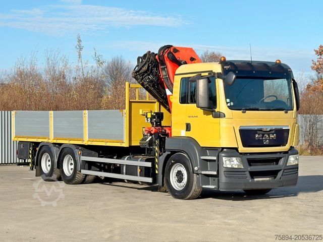 Truck mounted crane MAN TGS 28.440 Pritsche 6,55* PALFINGER PK 4502
