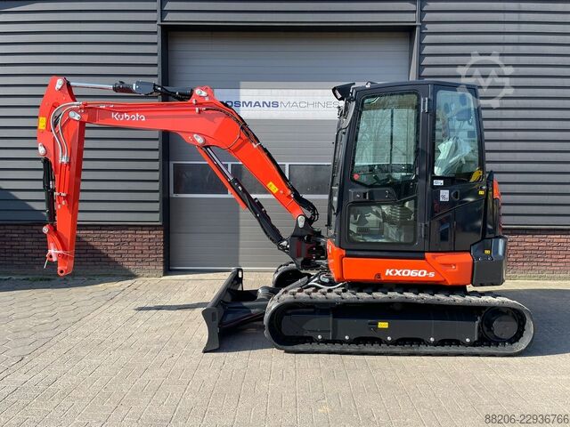  KUBOTA KX060 HI AIRCO minigraver NIEUW €999 LEASE