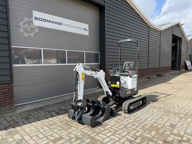  BOBCAT E10 z minigraver NIEUW SLOOP / SORTEER functie hydraulische wissel + 3 bakken