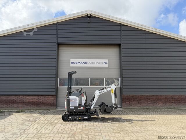  BOBCAT E10 z minigraver NIEUW SLOOP / SORTEER functie hydraulische wissel + 3 bakken