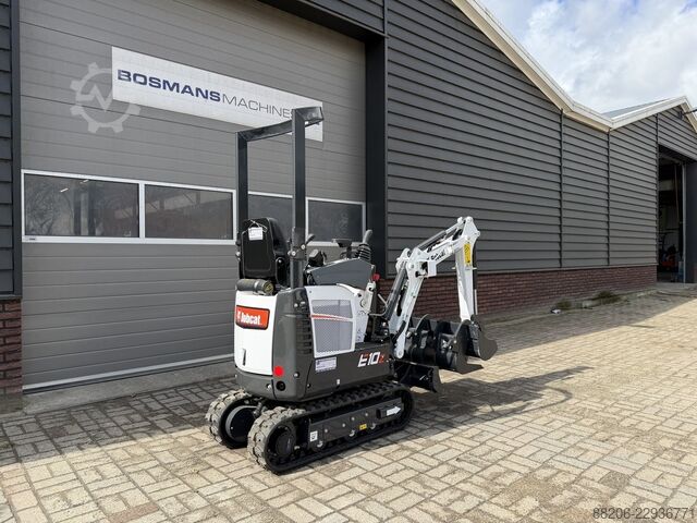  BOBCAT E10 z minigraver NIEUW SLOOP / SORTEER functie hydraulische wissel + 3 bakken