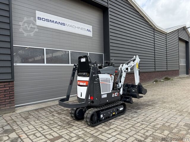  BOBCAT E10 z minigraver NIEUW SLOOP / SORTEER functie hydraulische wissel + 3 bakken