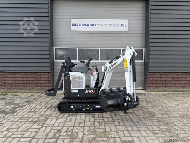 BOBCAT E10 z minigraver NIEUW SLOOP / SORTEER functie hydraulische wissel + 3 bakken