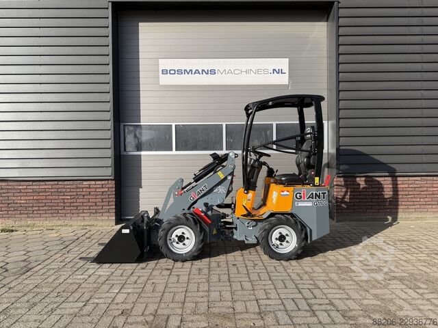  GIANT G1100 G1200 minishovel NIEUW budget uitvoering €345 LEASE