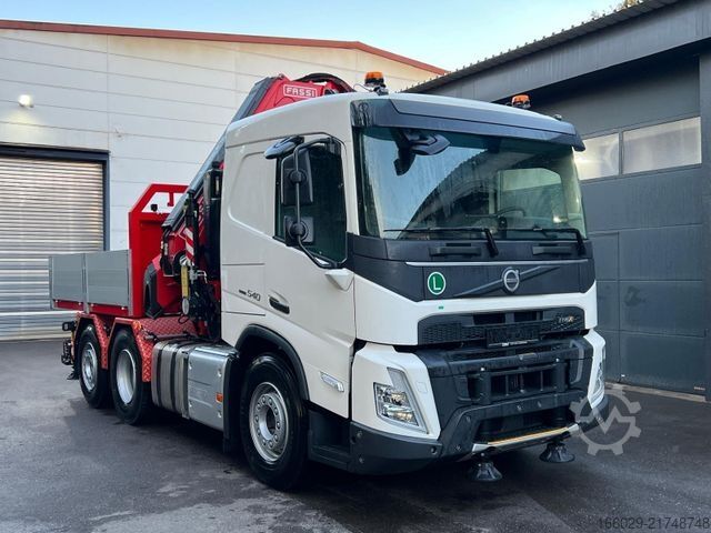 Flatbed truck VOLVO Volvo FMX 540 6x2 mit F545RA.2.28